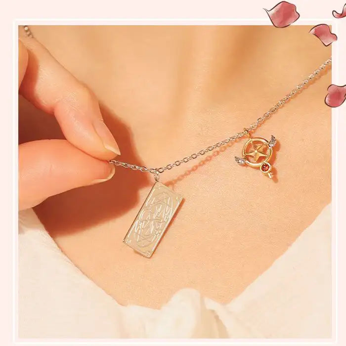 OST x Cardcaptor Sakura - Card Key Steel Necklace - OST - Jewelry - Harumio OST x Cardcaptor Sakura - Card Key Steel Necklace - OST - Jewelry - Harumio