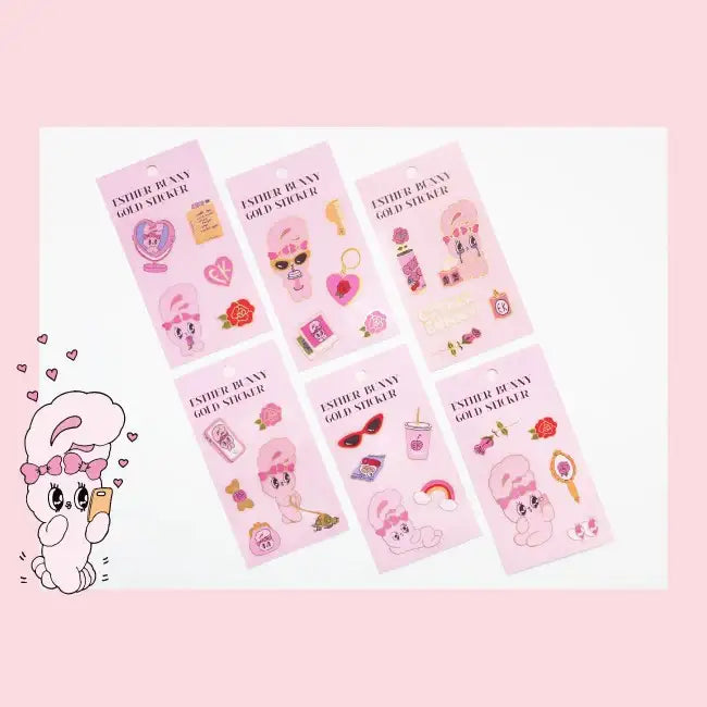 Esther Bunny - Gold Sticker - Esther Bunny - Accessories - Harumio