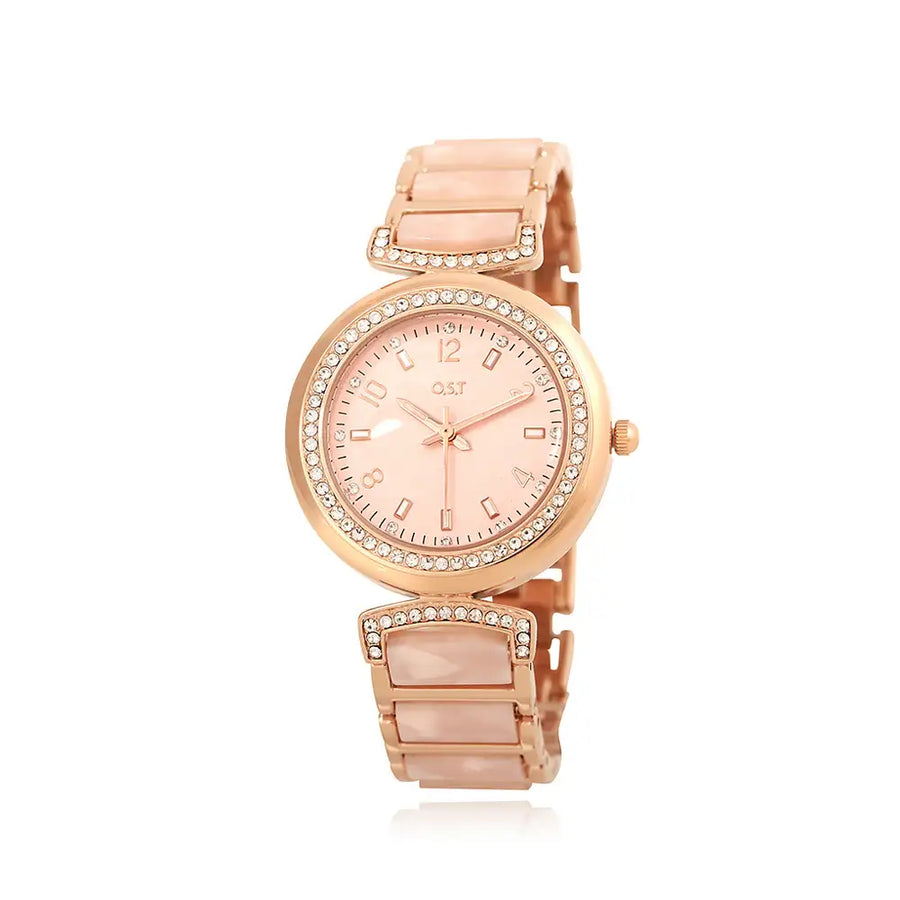 OST - Elegance Multiple Cubic Indi Pink Metal Watch - OST - Watch - Harumio