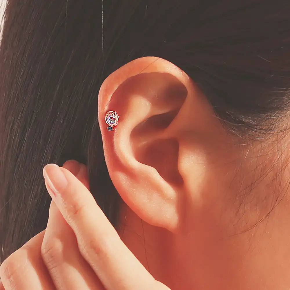 OST - Blue Star Ear Piercing - OST - Jewelry - Harumio OST - Blue Star Ear Piercing - OST - Jewelry - Harumio