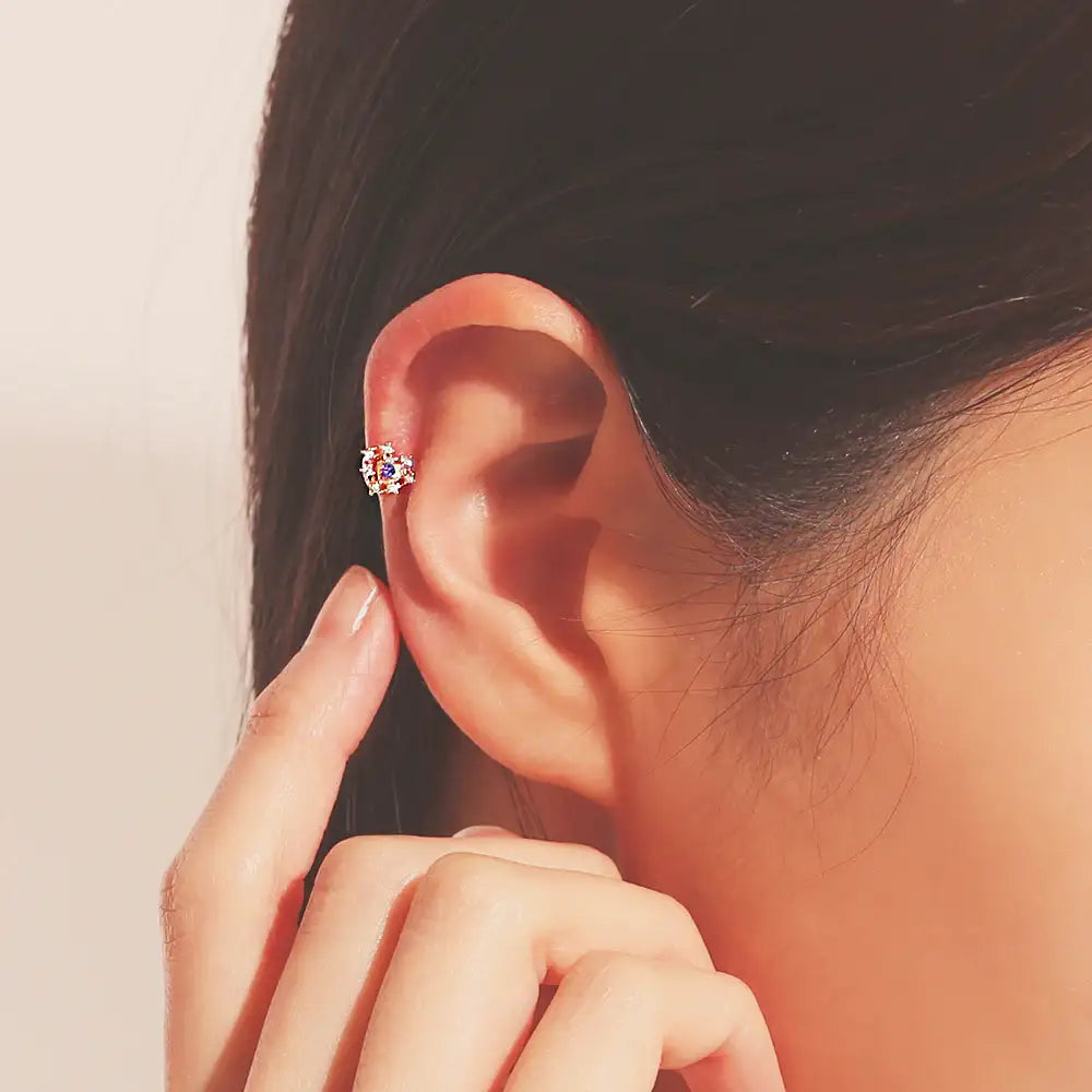 OST - Blue Heart Sparkling Ear Piercing - OST - Jewelry - Harumio OST - Blue Heart Sparkling Ear Piercing - OST - Jewelry - Harumio