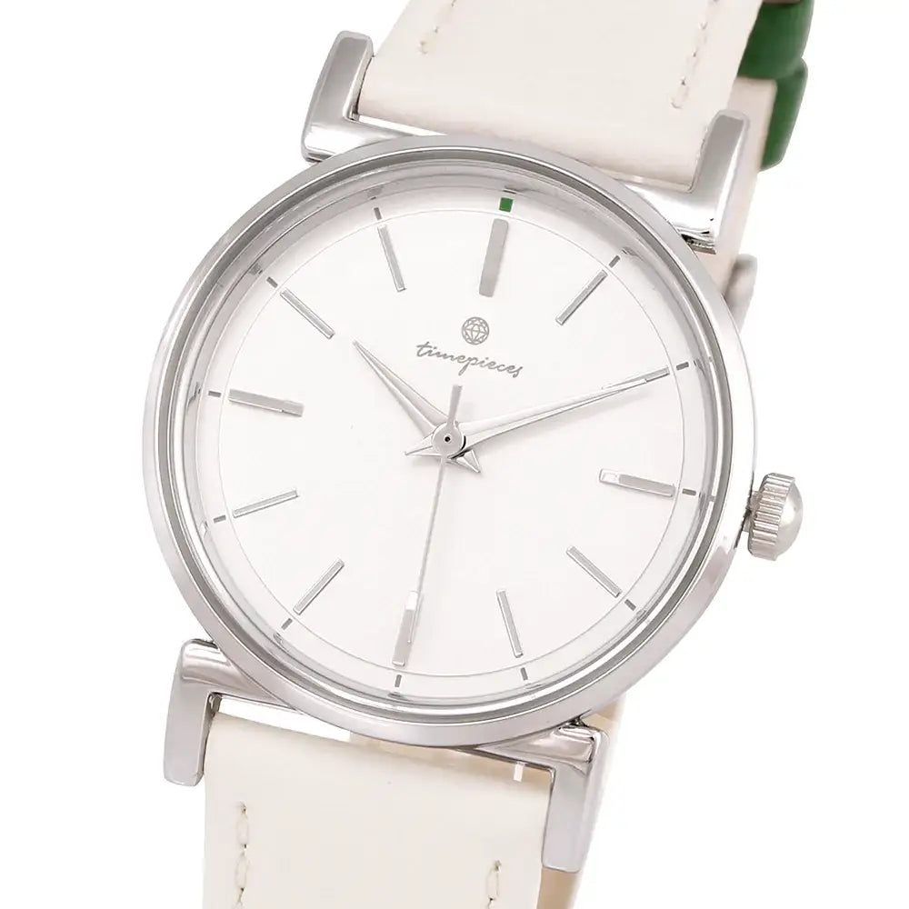 OST - Vivid Green Point Ivory Leather Watch - OST - Watch - Harumio