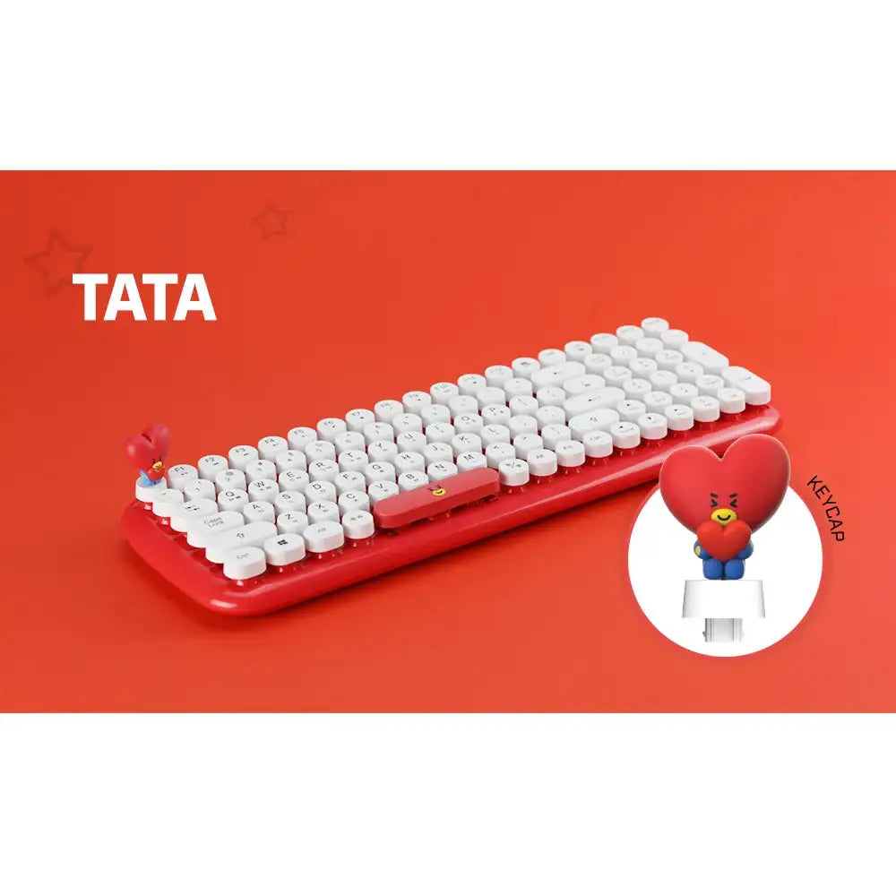 BT21 x Royche - Wireless Retro Keyboard - BT21 x Royche - Wireless Keyboard - Harumio