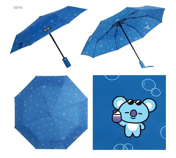 BT21 x Monopoly - Dolce Safety Automatic Folding Umbrella - Monopoly - Umbrella - Harumio BT21 x Monopoly - Dolce Safety Automatic Folding Umbrella - Monopoly - Umbrella - Harumio