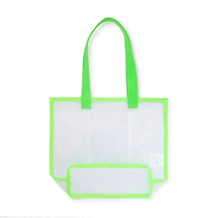 BT21 - Official Merch - UNIVERSE Neon Green Mesh Bag - NEON Collection - BT21 - Accessories - Harumio