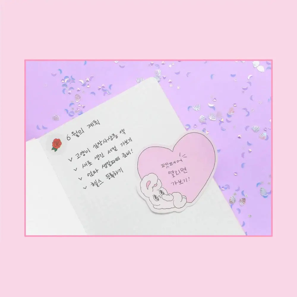 Esther Bunny - Sticky Memo Pad - Esther Bunny - Accessories - Harumio