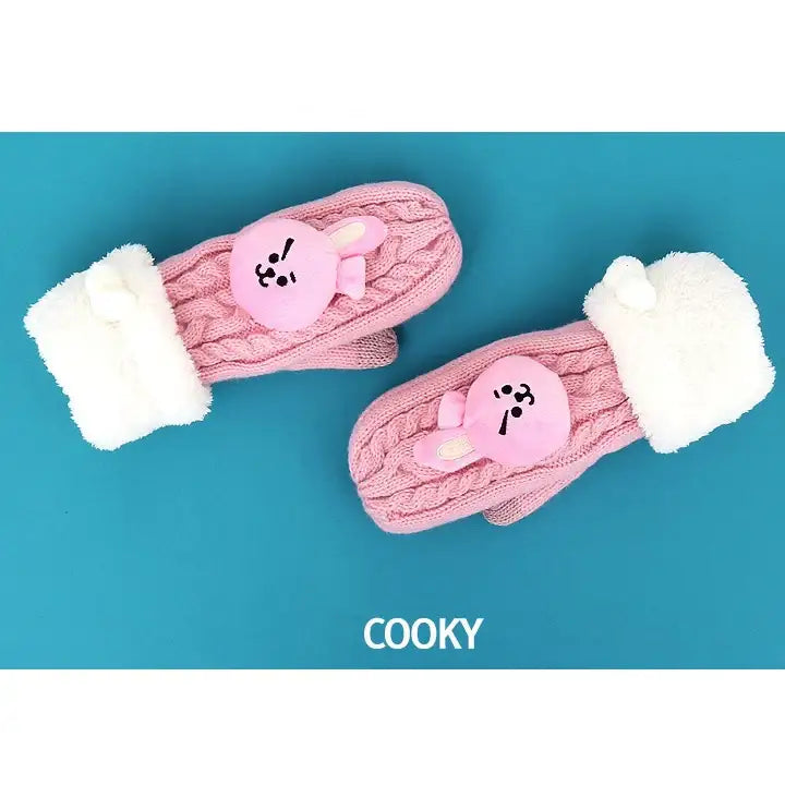 BT21 - Character Knitted Mittens - BT21 - Accessories - Harumio