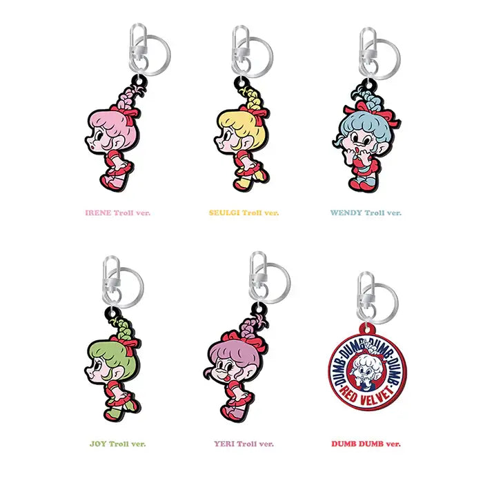 Red Velvet Loves Good Luck Trolls - Keyring - Red Velvet Loves Good Luck Trolls - Accessories - Harumio