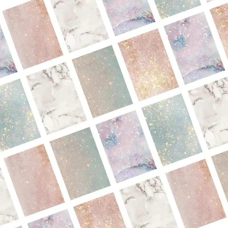 Yudaeng - Marble And Glitter Photocard Binder Mount - Yudaengdotcom - Photocard Mounts - Harumio