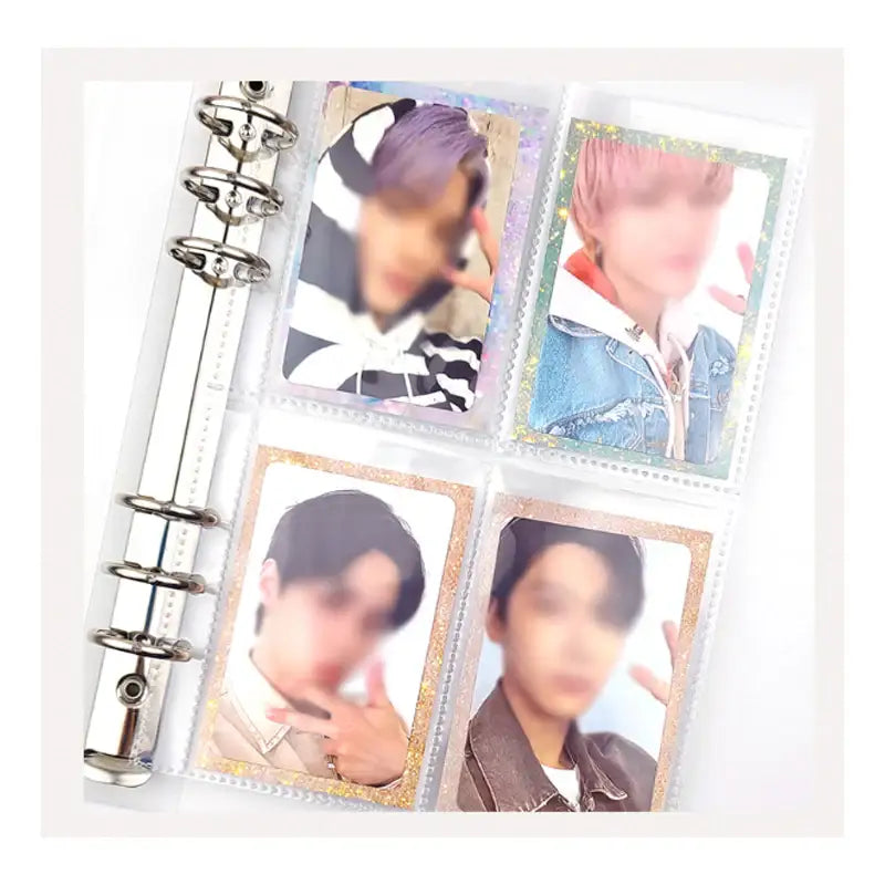 Yudaeng - Marble And Glitter Photocard Binder Mount - Yudaengdotcom - Photocard Mounts - Harumio