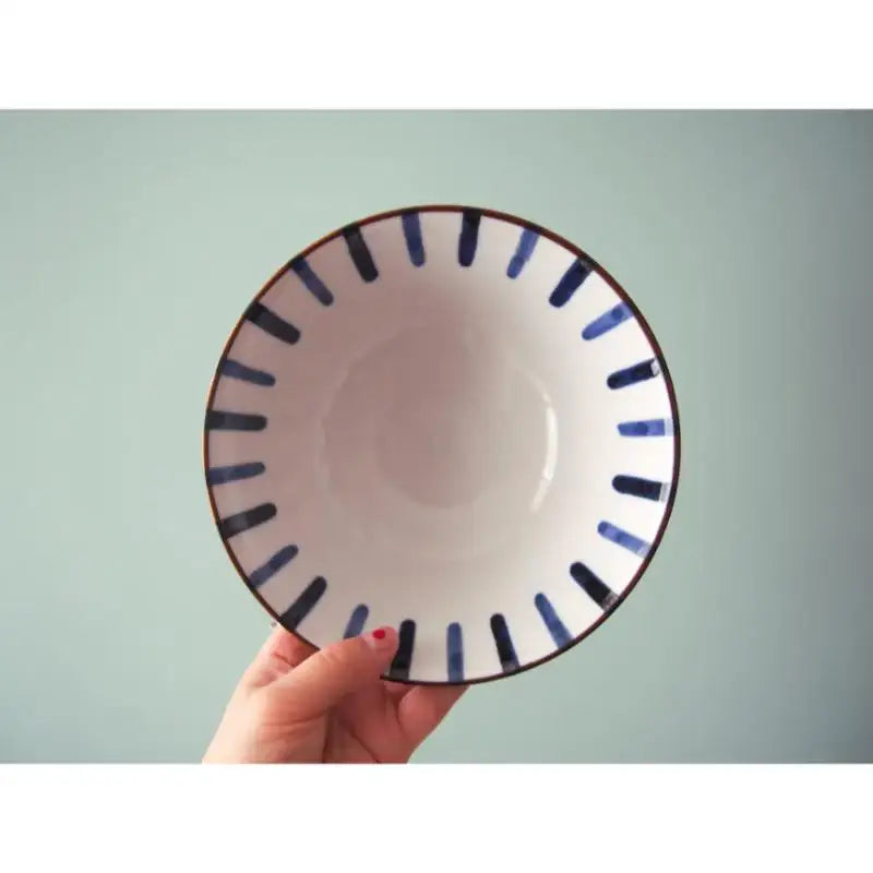 Bymino - Late Night Restaurant Vintage Two-tone Line Noodle Bowl 18cm - Bymino - Kitchenware - Harumio Bymino - Late Night Restaurant Vintage Two-tone Line Noodle Bowl 18cm - Bymino - Kitchenware - Harumio
