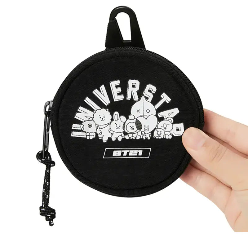 BT21 - Universtar Round Mini Pouch - BT21 - Accessories - Harumio BT21 - Universtar Round Mini Pouch - BT21 - Accessories - Harumio