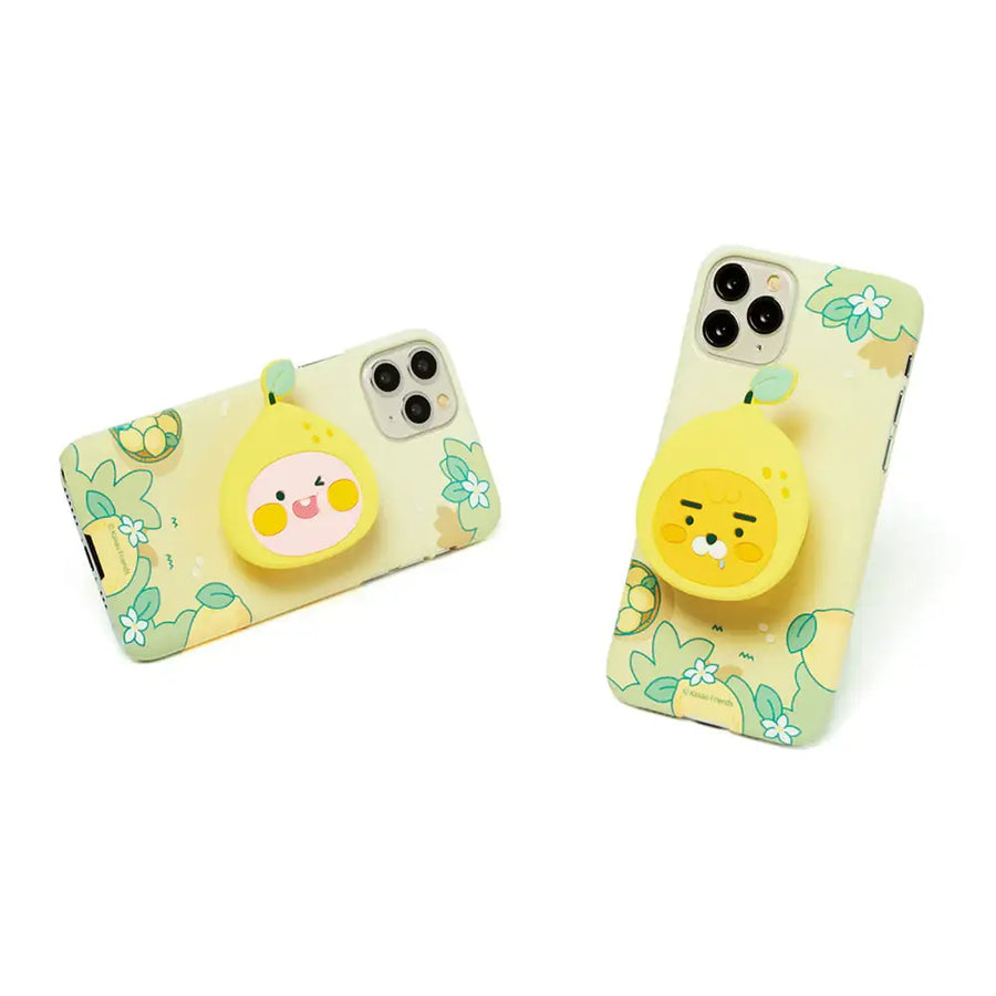 Kakao Friends - Lemon Terrace Phone Case and Griptok Set - Kakao Friends - Accessories - Harumio