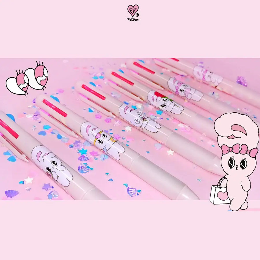 Esther Bunny - 4 Colors Ballpoint Pen - Esther Bunny - Accessories - Harumio