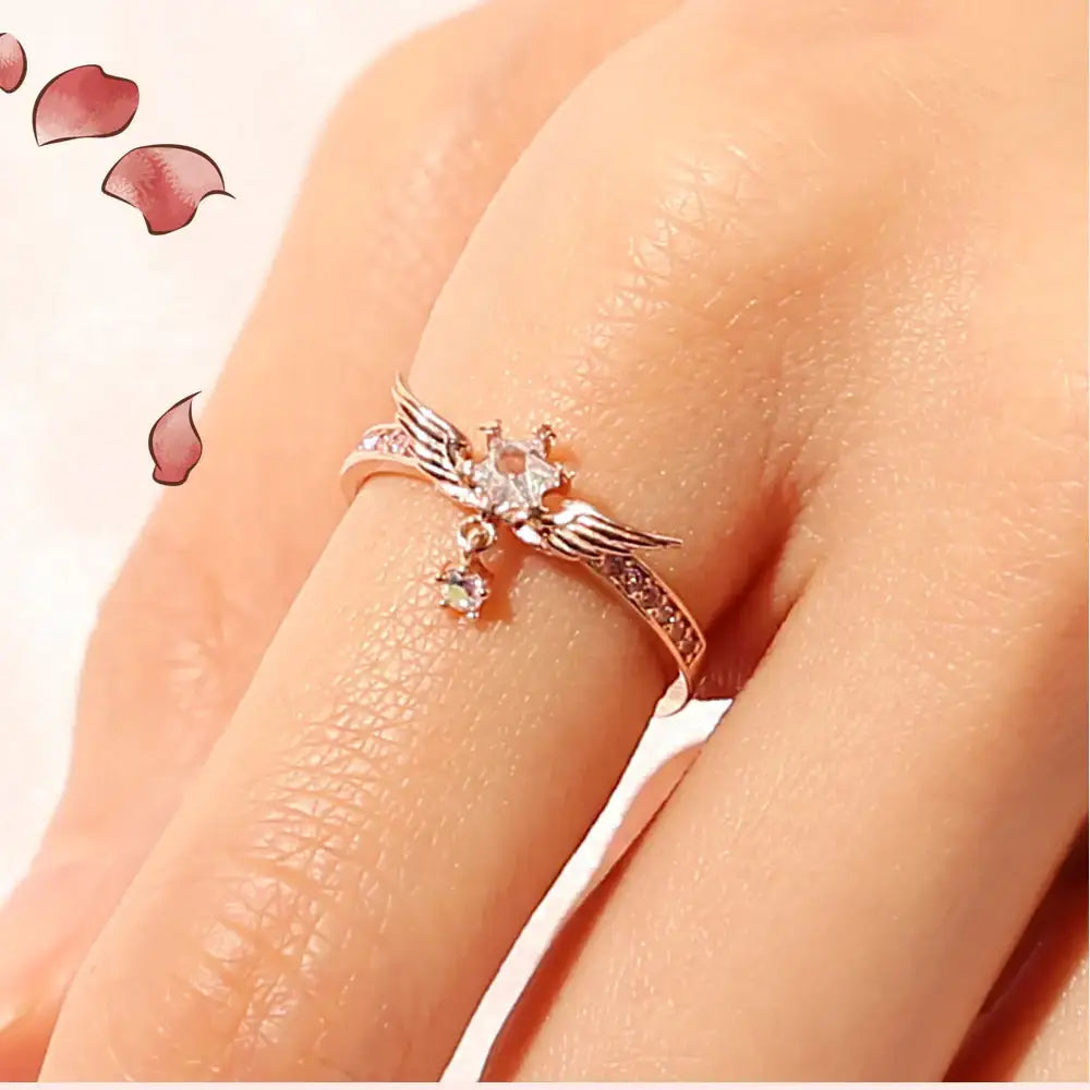 OST x Cardcaptor Sakura - Dream Wand Six Star Silver Ring - OST - Jewelry - Harumio