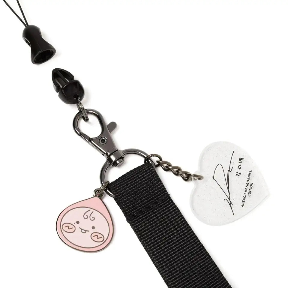 Apeach x KangDaniel - Apeach Strap Keyring - Apeach x KangDaniel - Accessories - Harumio Apeach x KangDaniel - Apeach Strap Keyring - Apeach x KangDaniel - Accessories - Harumio