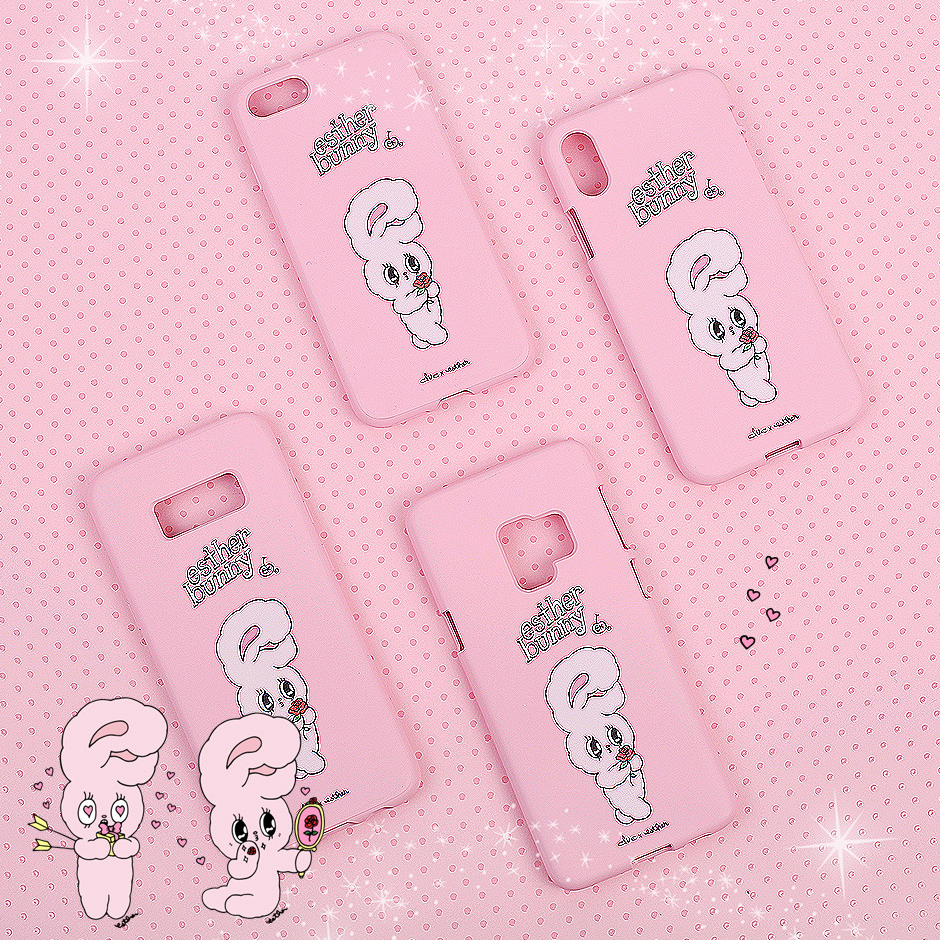 Clue X Esther Bunny - Strawberry Milk Phone Case for Galaxy S9