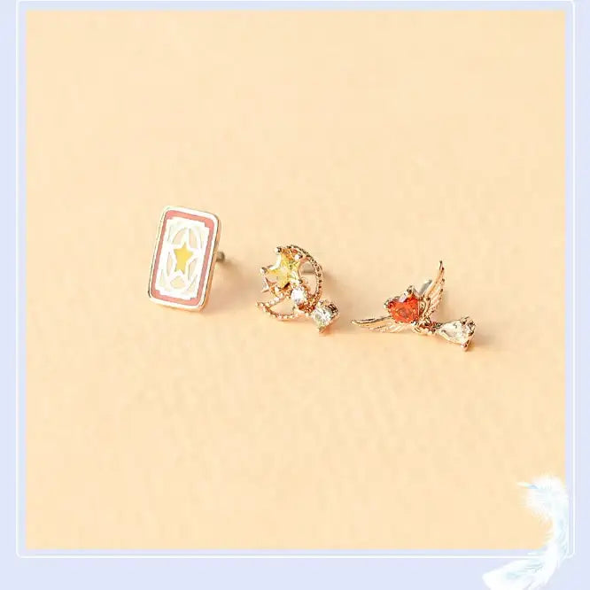 OST x Cardcaptor Sakura - Sakura Card Ear Piercing Set - OST - Jewelry - Harumio