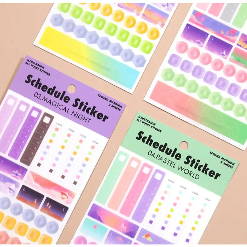 Second Mansion x 10x10 - Schedule Deco Sticker - 10x10 - Accessories - Harumio