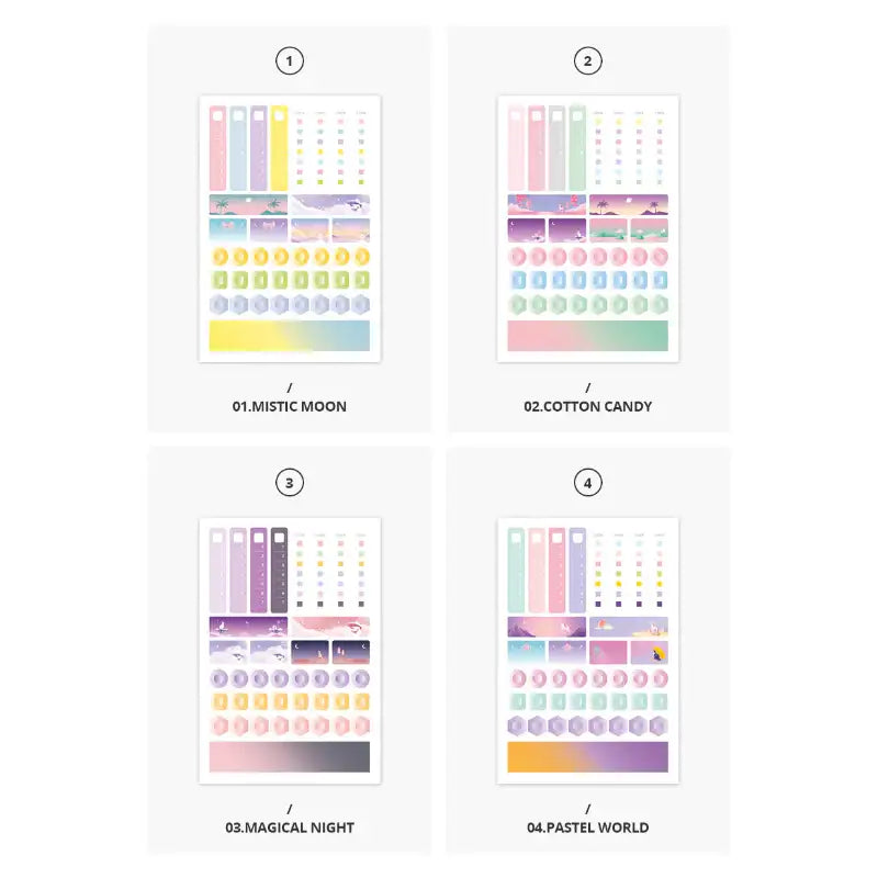 Second Mansion x 10x10 - Schedule Deco Sticker - 10x10 - Accessories - Harumio