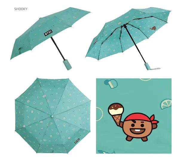 BT21 x Monopoly - Dolce Safety Automatic Folding Umbrella - Monopoly - Umbrella - Harumio BT21 x Monopoly - Dolce Safety Automatic Folding Umbrella - Monopoly - Umbrella - Harumio