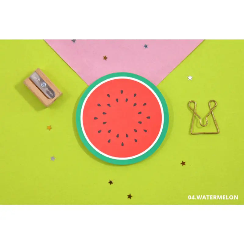 Second Mansion x 10x10 - Fruits Sticky Memo - 10x10 - Accessories - Harumio Second Mansion x 10x10 - Fruits Sticky Memo - 10x10 - Accessories - Harumio