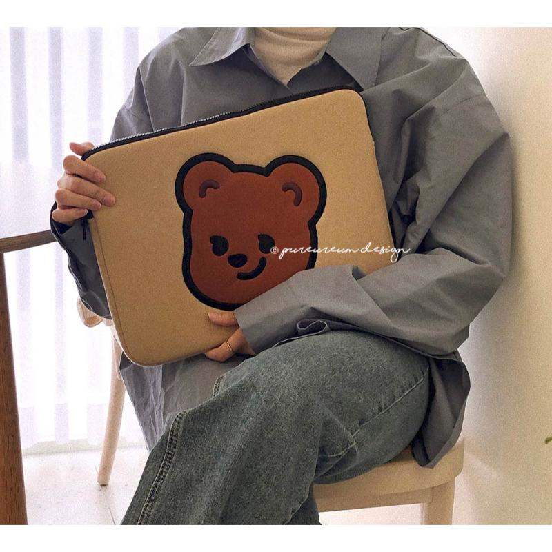 Pureureumdesign x 10x10 - Cupid Bear Laptop Pouch - Pureureumdesign - Accesories - Harumio Pureureumdesign x 10x10 - Cupid Bear Laptop Pouch - Pureureumdesign - Accesories - Harumio