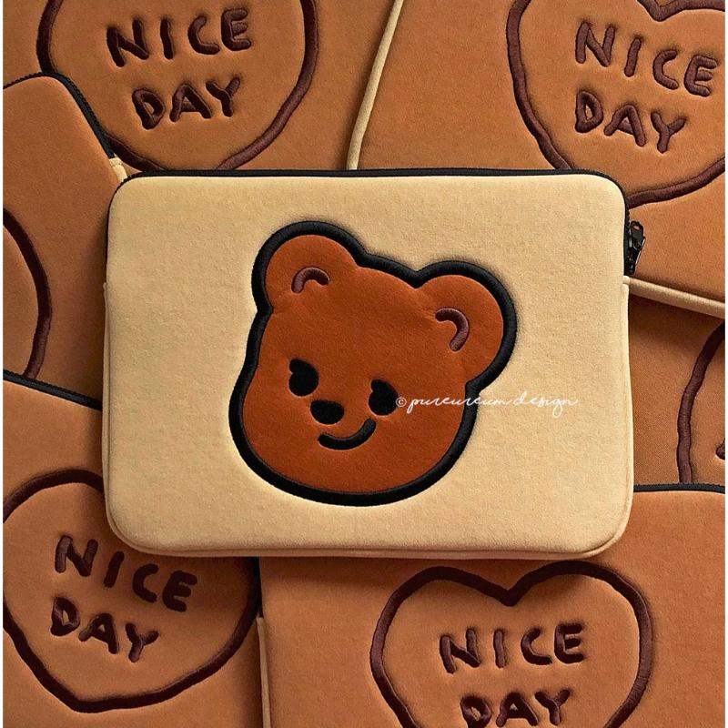 Pureureumdesign x 10x10 - Cupid Bear Laptop Pouch - Pureureumdesign - Accesories - Harumio Pureureumdesign x 10x10 - Cupid Bear Laptop Pouch - Pureureumdesign - Accesories - Harumio