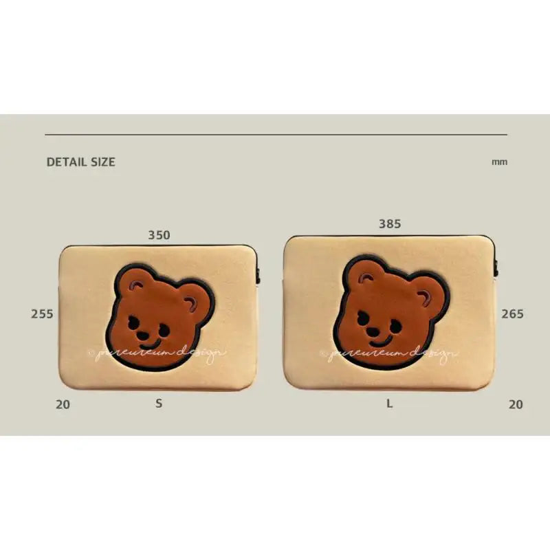 Pureureumdesign x 10x10 - Cupid Bear Laptop Pouch - Pureureumdesign - Accesories - Harumio Pureureumdesign x 10x10 - Cupid Bear Laptop Pouch - Pureureumdesign - Accesories - Harumio