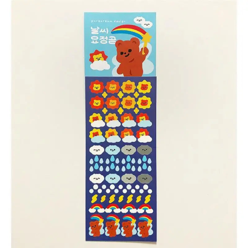 Pureureumdesign x 10x10 - Weather Fairy Bear Sticker - Pureureumdesign - Accesories - Harumio