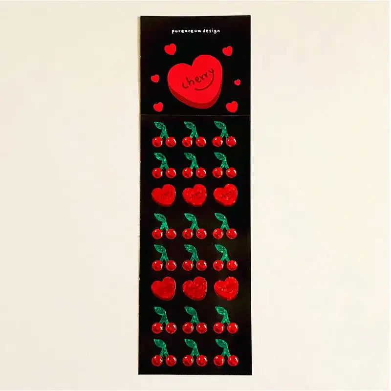 Pureureumdesign x 10x10 - Cherry Hologram Sticker - Pureureumdesign - Accesories - Harumio