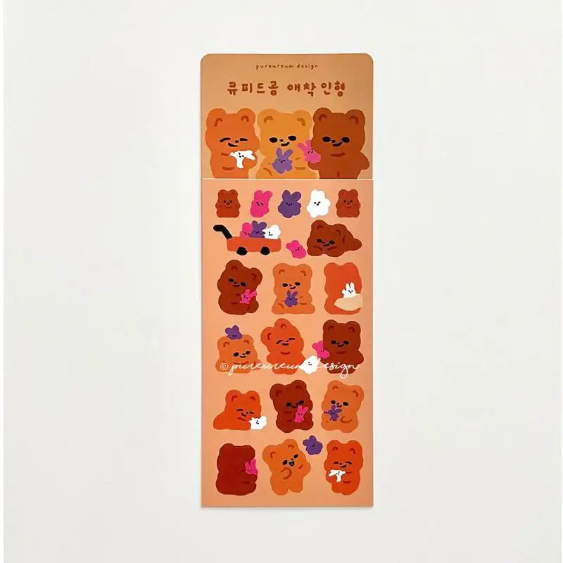 Pureureumdesign x 10x10 - Cupid Bear Attachment Doll Sticker - Pureureumdesign - Accesories - Harumio