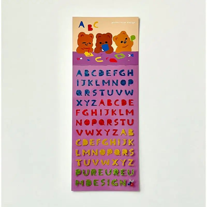 Pureureumdesign x 10x10 - Alphabet Hologram Stickers Made by Cupid Bear - Pureureumdesign - Accesories - Harumio