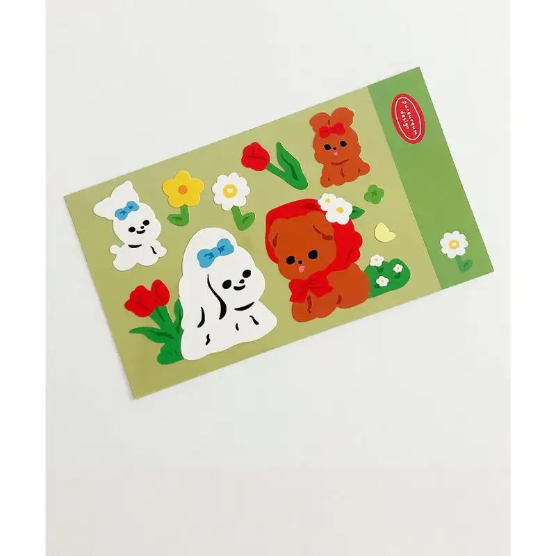Pureureumdesign x 10x10 - Daengdaeng Spring Outing Remover Sticker - Pureureumdesign - Accesories - Harumio