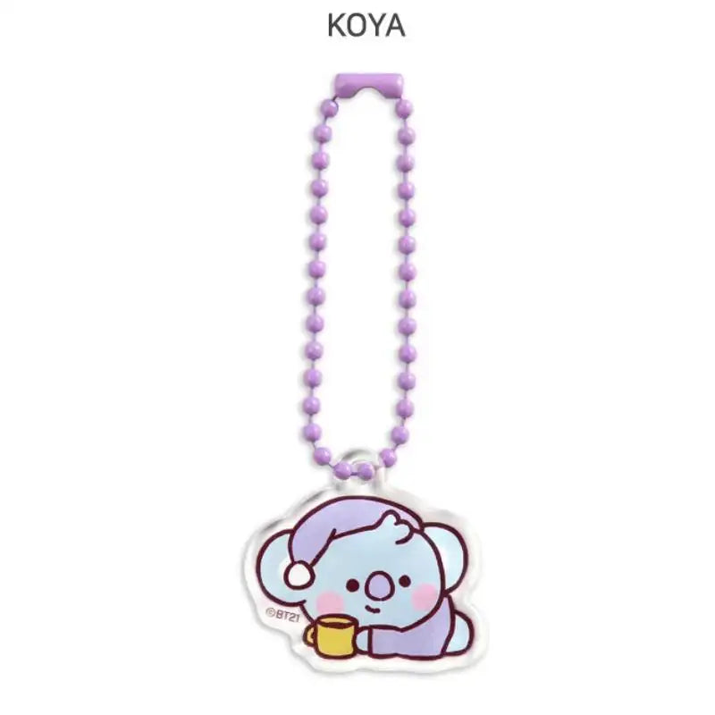 BT21 - Acrylic Simple Key Ring - Party - BT21 - Accesories - Harumio BT21 - Acrylic Simple Key Ring - Party - BT21 - Accesories - Harumio