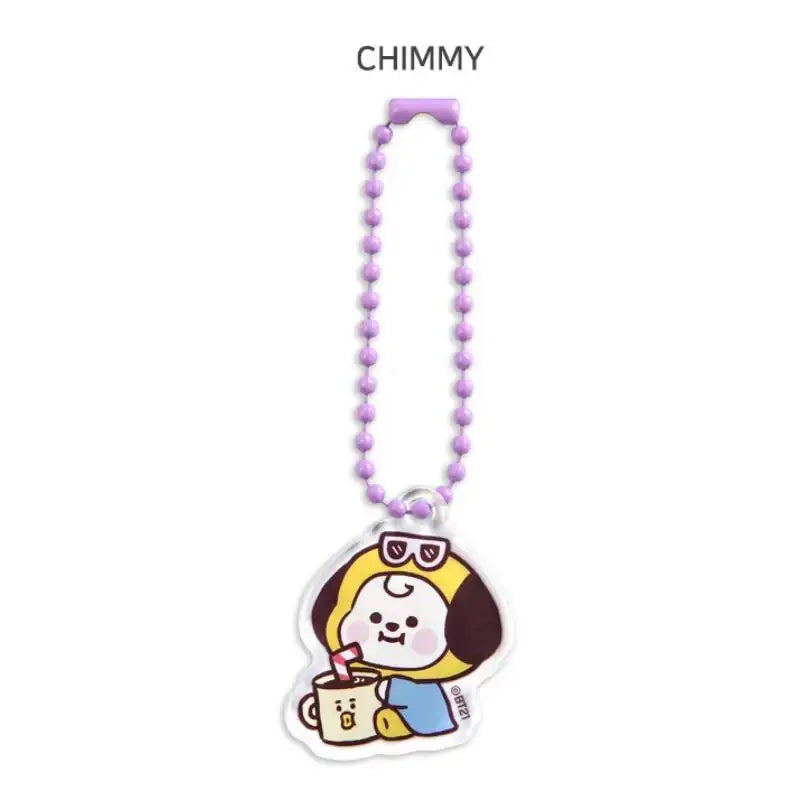 BT21 - Acrylic Simple Key Ring - Party - BT21 - Accesories - Harumio BT21 - Acrylic Simple Key Ring - Party - BT21 - Accesories - Harumio