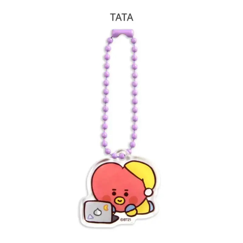 BT21 - Acrylic Simple Key Ring - Party - BT21 - Accesories - Harumio BT21 - Acrylic Simple Key Ring - Party - BT21 - Accesories - Harumio