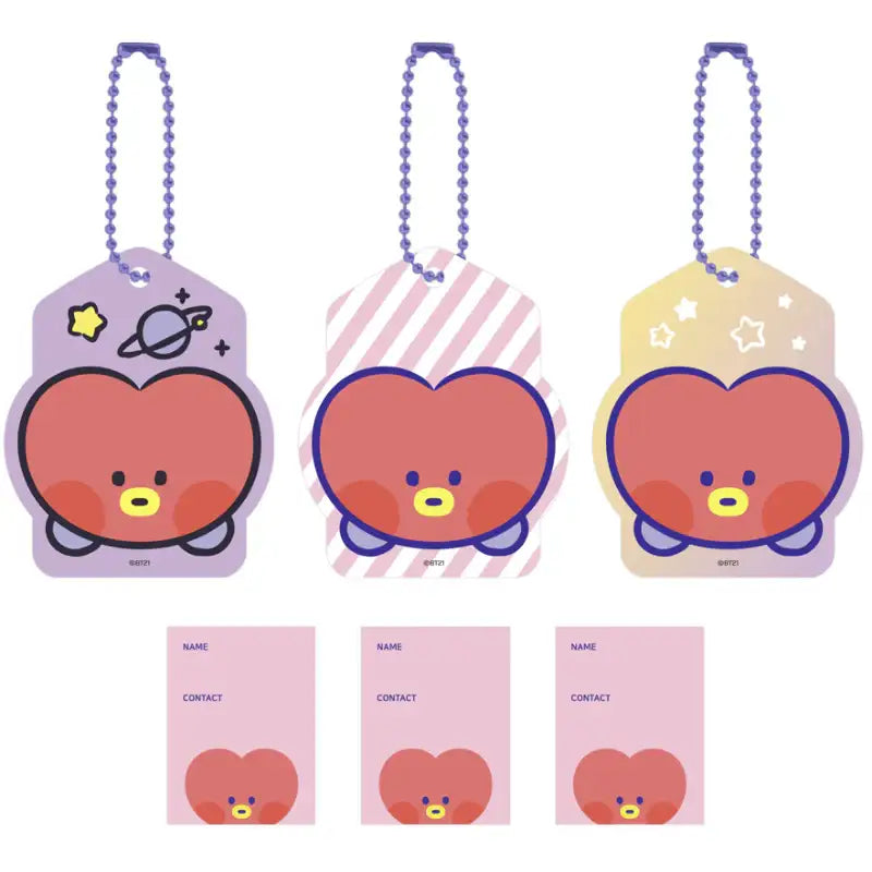 Monopoly x BT21 - Minini Name Tag Set - Monopoly - Accessories - Harumio Monopoly x BT21 - Minini Name Tag Set - Monopoly - Accessories - Harumio
