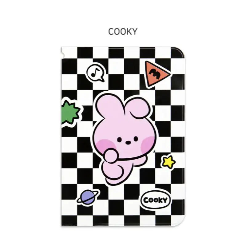 Monopoly x BT21 - Minini Passport Cover - Checkered - Monopoly - Accessories - Harumio Monopoly x BT21 - Minini Passport Cover - Checkered - Monopoly - Accessories - Harumio