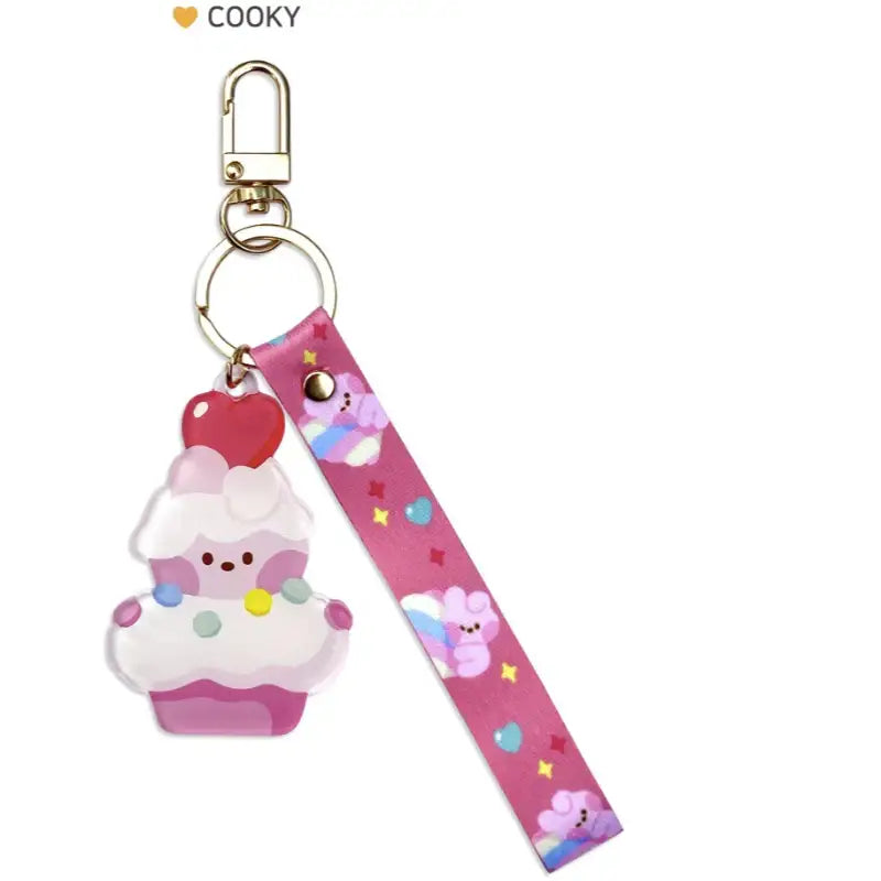 Monopoly x BT21 - Acrylic Strap Keyring - Sweetie - Monopoly - Accessories - Harumio Monopoly x BT21 - Acrylic Strap Keyring - Sweetie - Monopoly - Accessories - Harumio