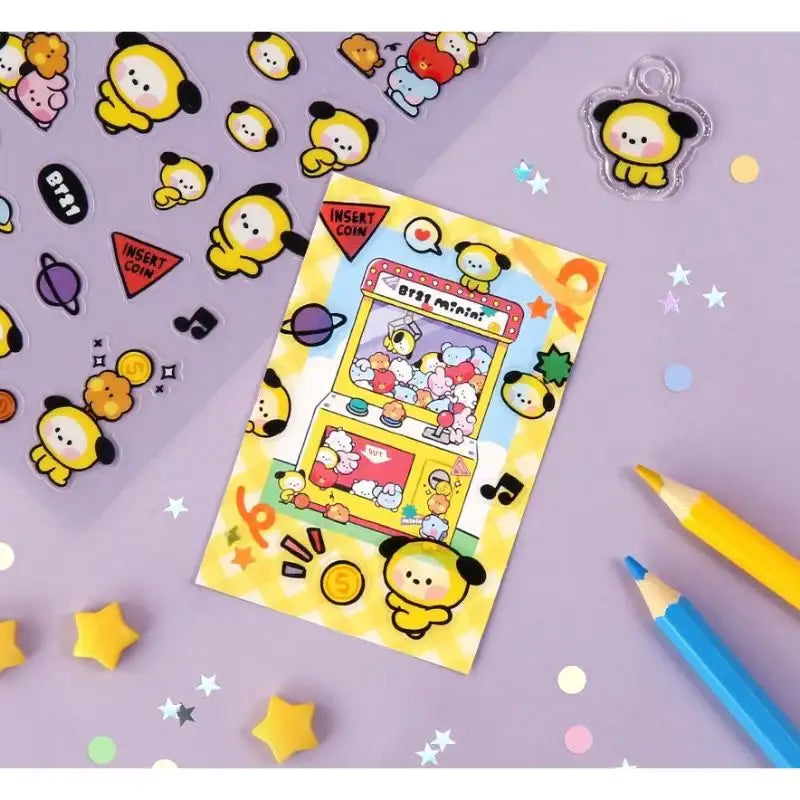 Monopoly x BT21 - Minini Clear Sticker - Monopoly - Accessories - Harumio Monopoly x BT21 - Minini Clear Sticker - Monopoly - Accessories - Harumio