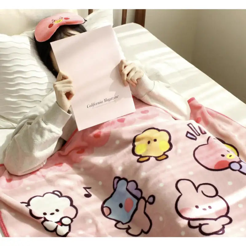 Monopoly x BT21 - Minini Blanket - Monopoly - Home & Living - Harumio Monopoly x BT21 - Minini Blanket - Monopoly - Home & Living - Harumio