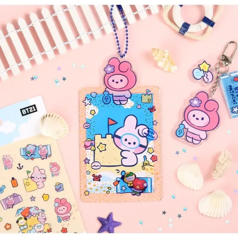 Monopoly x BT21 - Photo Holder - Summer Sky - Monopoly - Accessories - Harumio Monopoly x BT21 - Photo Holder - Summer Sky - Monopoly - Accessories - Harumio