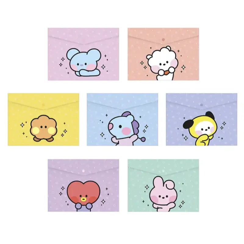 Monopoly x BT21 - Minini PP File Pocket - Monopoly - Stationery - Harumio Monopoly x BT21 - Minini PP File Pocket - Monopoly - Stationery - Harumio