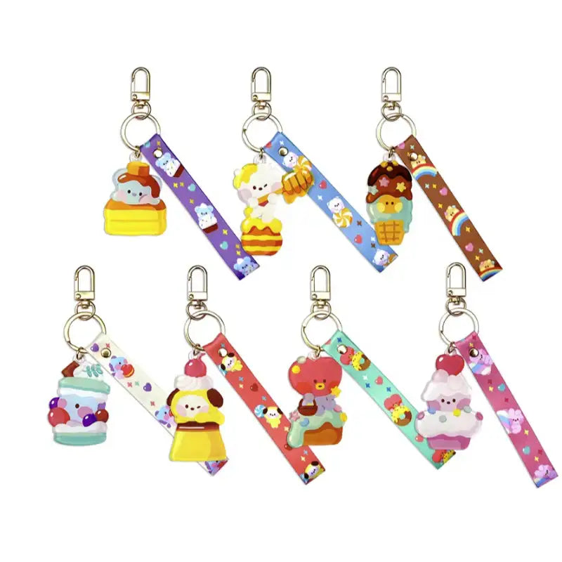 Monopoly x BT21 - Acrylic Strap Keyring - Sweetie - Monopoly - Accessories - Harumio Monopoly x BT21 - Acrylic Strap Keyring - Sweetie - Monopoly - Accessories - Harumio