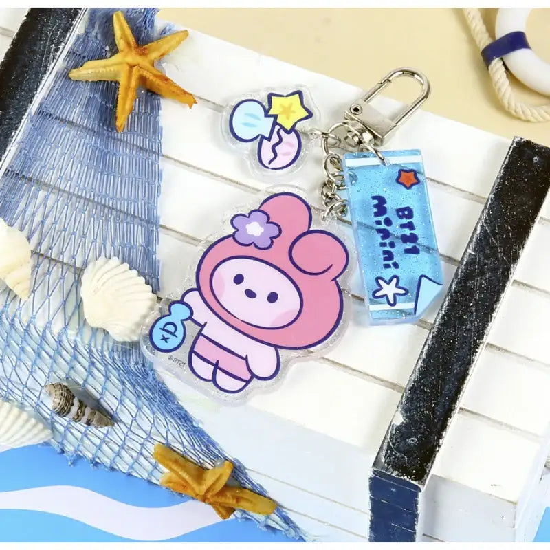 Monopoly x BT21 - Acrylic Keyring - Summer Sky - Monopoly - Accessories - Harumio Monopoly x BT21 - Acrylic Keyring - Summer Sky - Monopoly - Accessories - Harumio