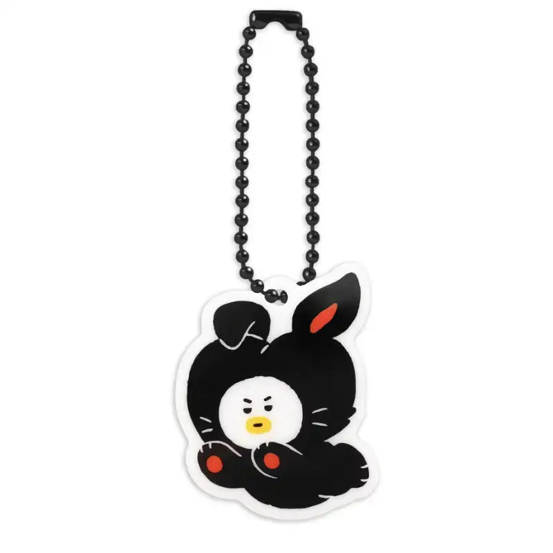 Monopoly x BT21 - Acrylic Simple Keyring - Black Rabbit - Monopoly - Accessories - Harumio Monopoly x BT21 - Acrylic Simple Keyring - Black Rabbit - Monopoly - Accessories - Harumio