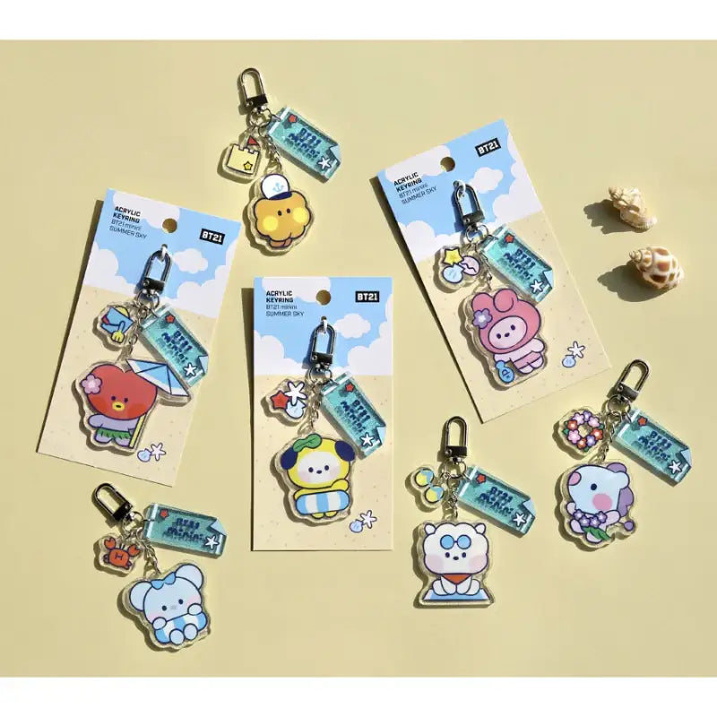 Monopoly x BT21 - Acrylic Keyring - Summer Sky - Monopoly - Accessories - Harumio Monopoly x BT21 - Acrylic Keyring - Summer Sky - Monopoly - Accessories - Harumio