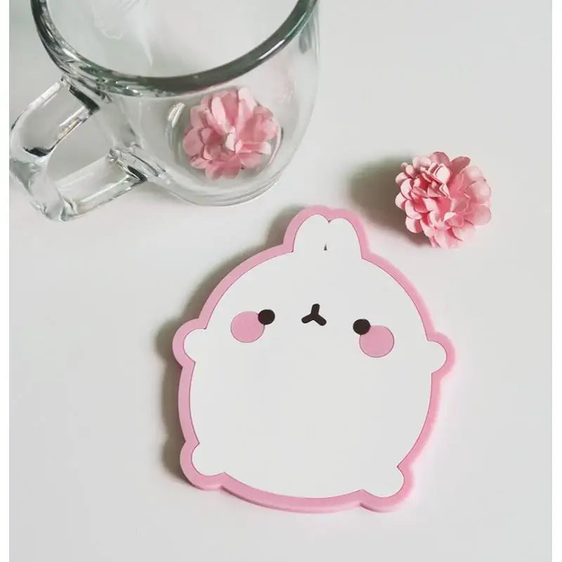 Molang - Pink Coaster - Molang - Accessories - Harumio