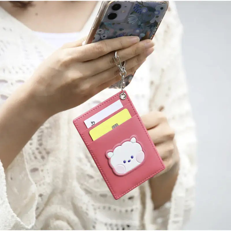 Monopoly x BT21 - Minini Leather Patch Card Holder - Monopoly - Accessories - Harumio